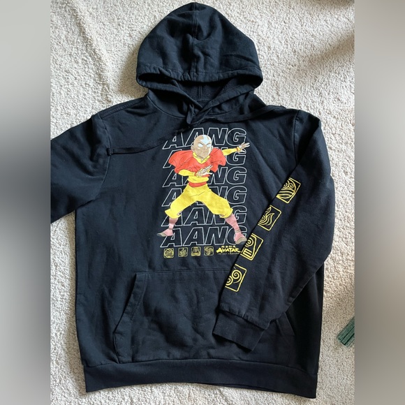 Nickelodeon Avatar The Last Airbender AANG Hoodie Graphic Sweatshirt Mens Size M - Picture 1 of 5